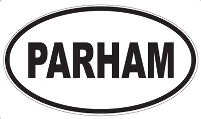 PARHAM - Oval Sticker