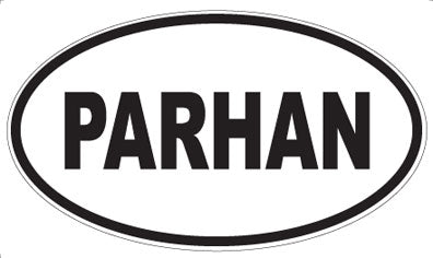 PARHAN - Oval Sticker