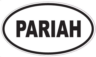 PARIAH - Oval Sticker
