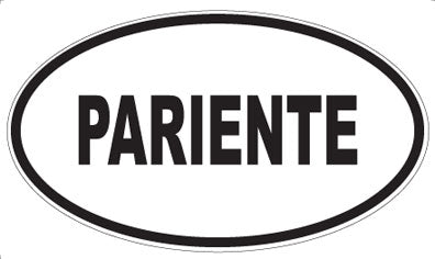 PARIENTE - Oval Magnet