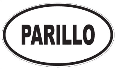 PARILLO - Oval Magnet