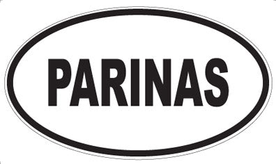 PARINAS - Oval Sticker