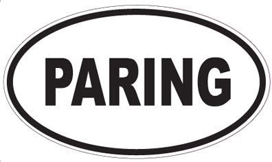 PARING - Oval Sticker