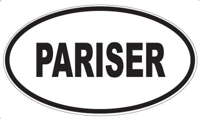 PARISER - Oval Sticker