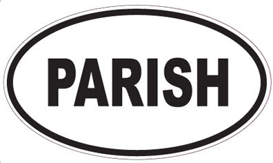 PARISH - Oval Sticker