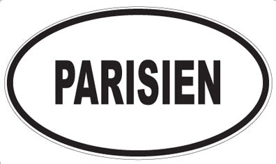 PARISIEN - Oval Sticker