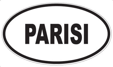 PARISI - Oval Magnet