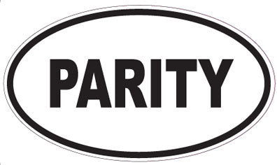 PARITY - Oval Sticker