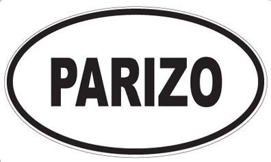 PARIZO - Oval Sticker