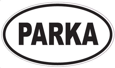 PARKA - Oval Sticker