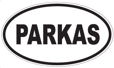 PARKAS - Oval Sticker