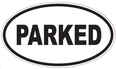 PARKED - Oval Sticker