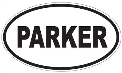 PARKER - Oval Sticker