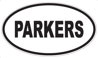 PARKERS - Oval Sticker