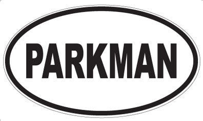 PARKMAN - Oval Magnet
