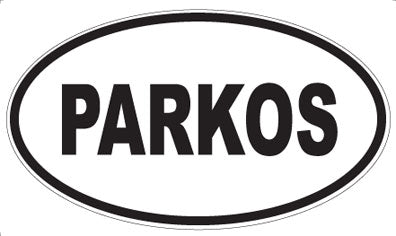PARKOS - Oval Sticker