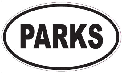PARKS - Oval Sticker