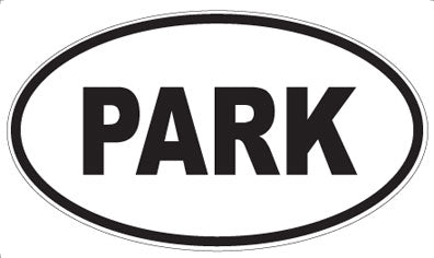 PARK - Oval Magnet