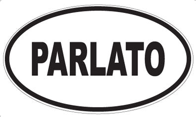 PARLATO - Oval Magnet