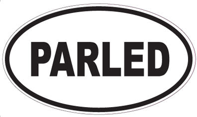 PARLED - Oval Sticker