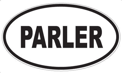 PARLER - Oval Magnet