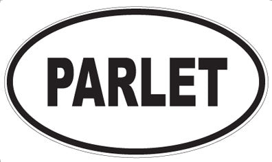 PARLET - Oval Sticker