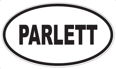 PARLETT - Oval Sticker