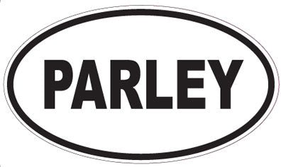 PARLEY - Oval Sticker