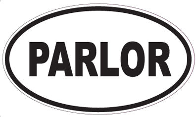 PARLOR - Oval Sticker