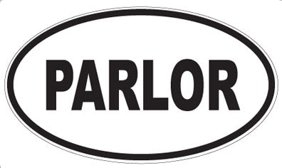 PARLOR - Oval Magnet