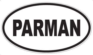 PARMAN - Oval Sticker