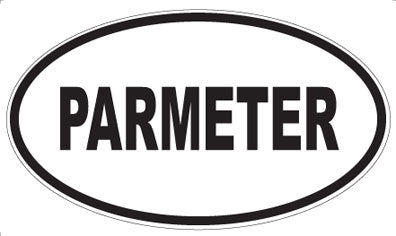 PARMETER - Oval Sticker