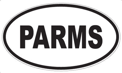 PARMS - Oval Sticker