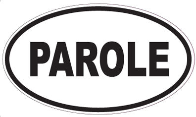 PAROLE - Oval Sticker