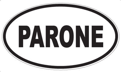 PARONE - Oval Sticker