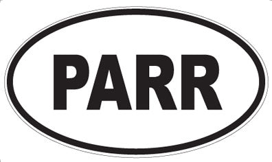 PARR - Oval Sticker