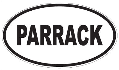 PARRACK - Oval Sticker