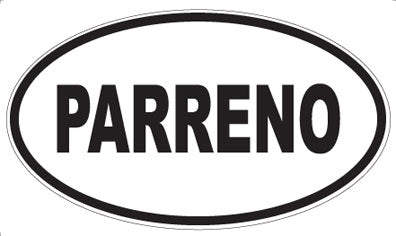 PARRENO - Oval Sticker