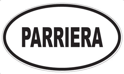 PARRIERA - Oval Sticker