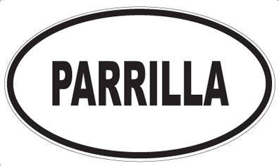 PARRILLA - Oval Sticker