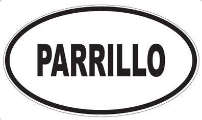PARRILLO - Oval Sticker