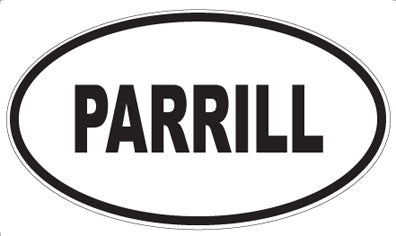 PARRILL - Oval Magnet