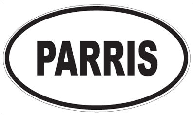 PARRIS - Oval Magnet