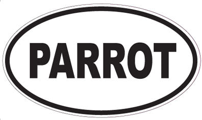 PARROT - Oval Sticker