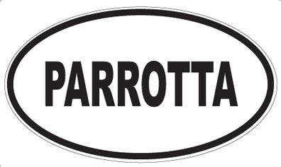 PARROTTA - Oval Magnet