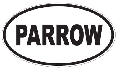 PARROW - Oval Sticker
