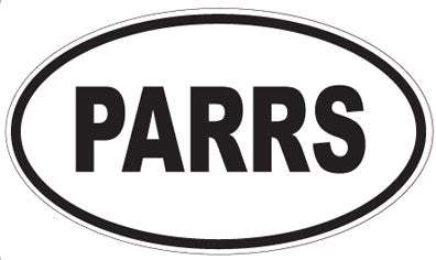 PARRS - Oval Sticker