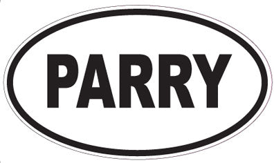 PARRY - Oval Sticker