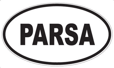 PARSA - Oval Sticker