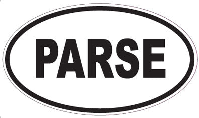 PARSE - Oval Sticker